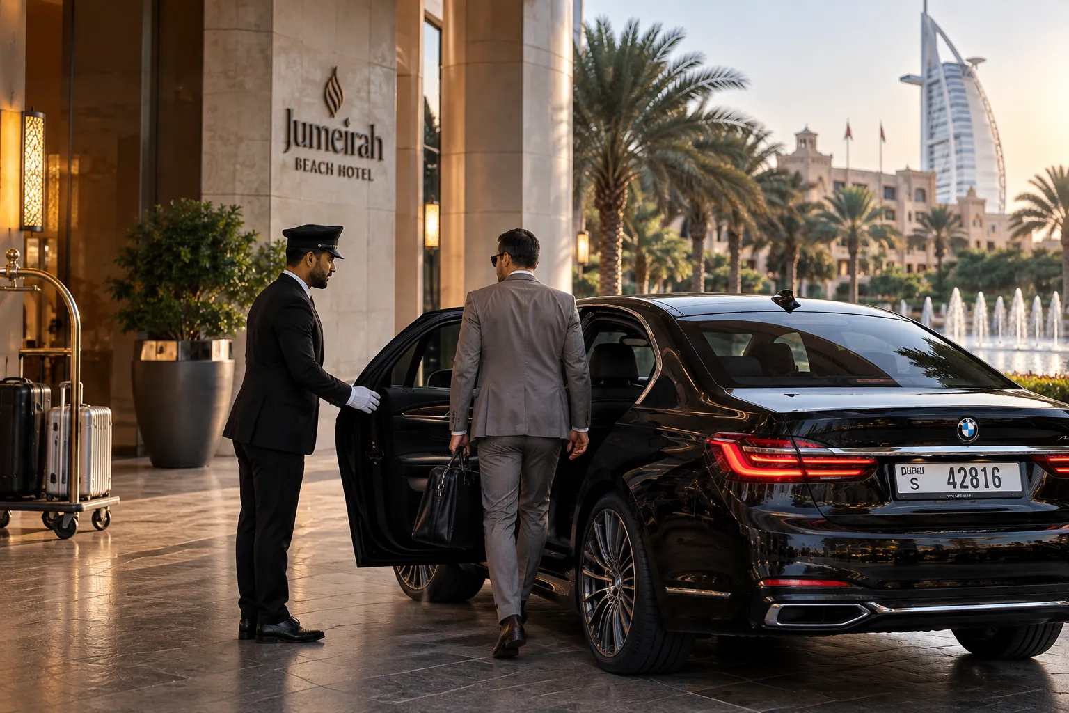 Hotel and resort chauffeur transfers in Dubai