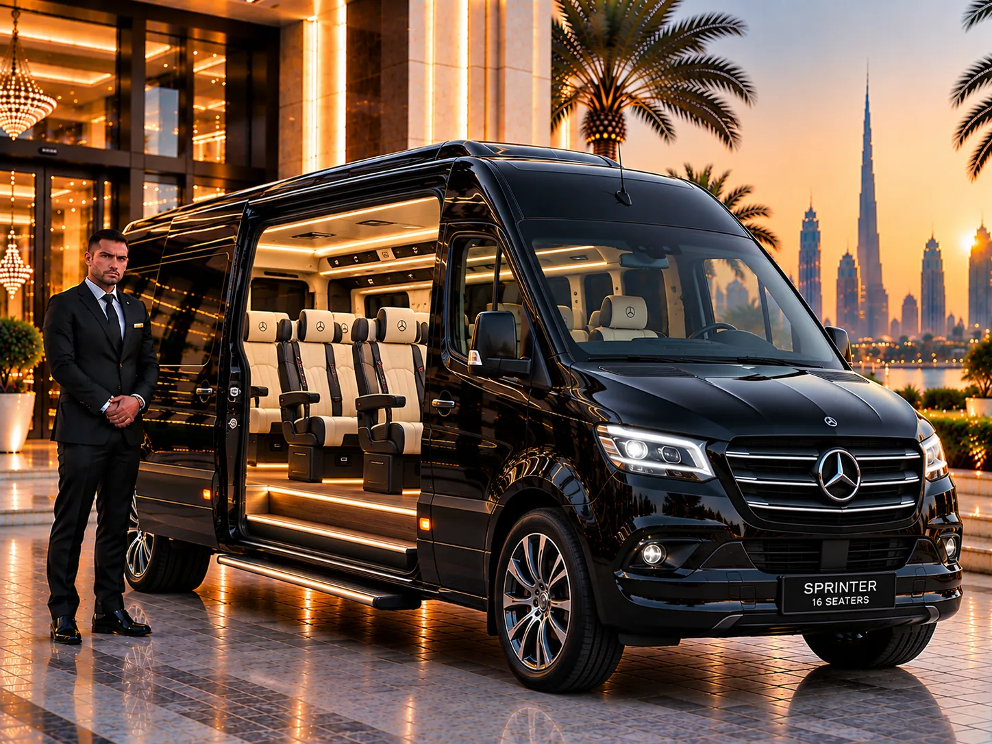 Mercedes Sprinter 16 Seaters with chauffeurs