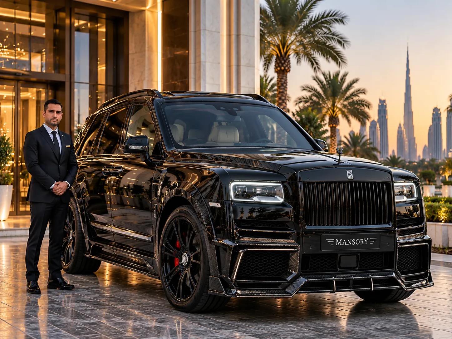Rolls-Royce Cullinan Mansory with professional driver