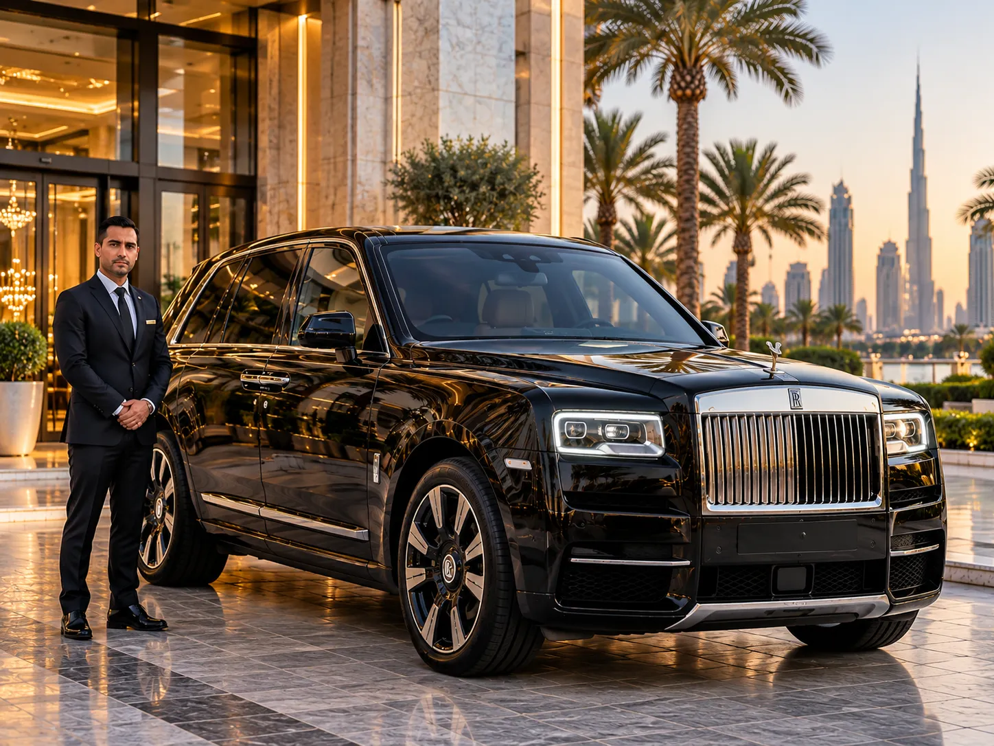 Rolls-Royce Cullinan Mansory with professional chauffeur