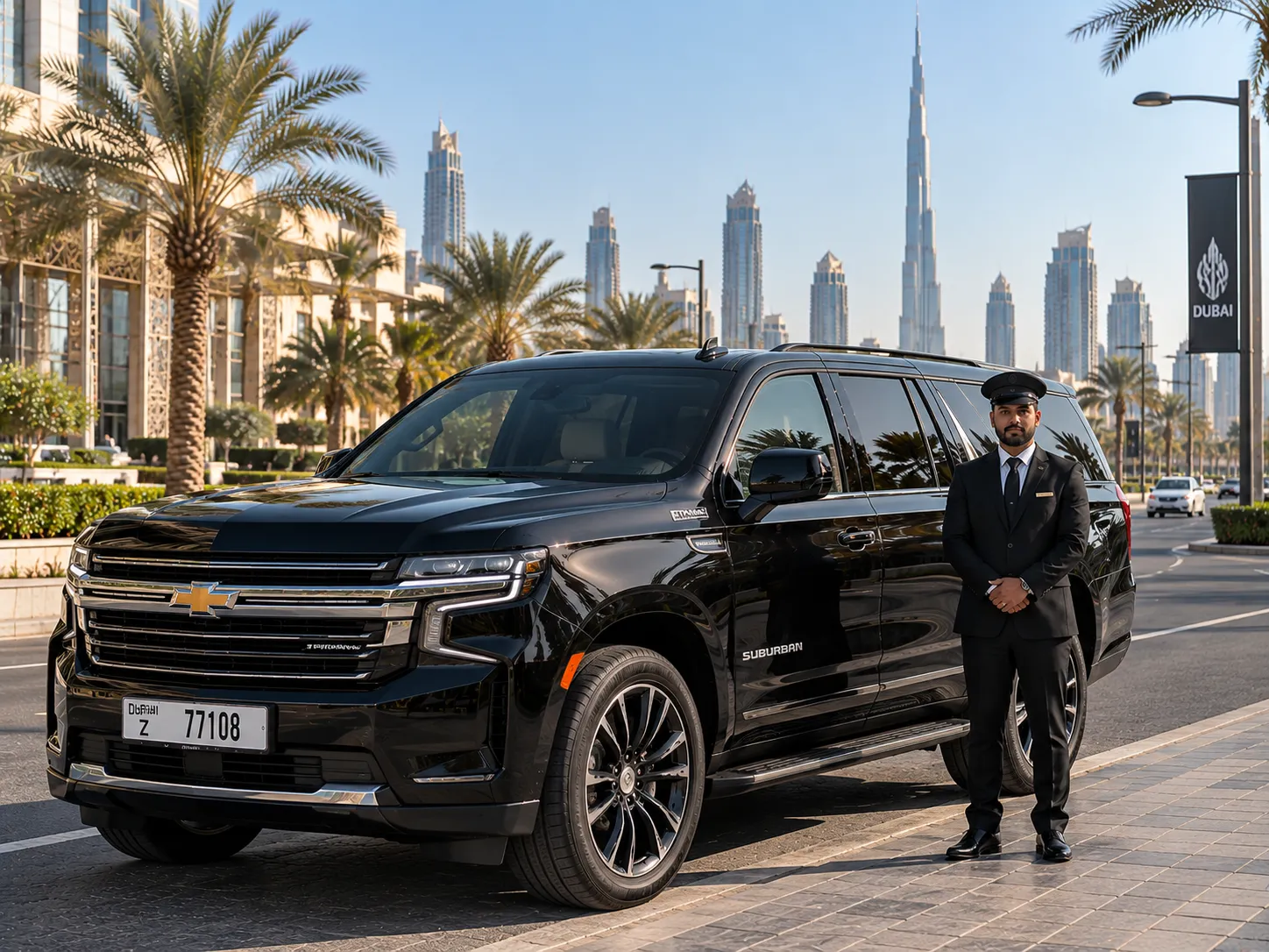 Chevrolet Suburban Titanium Edition with chauffeurs