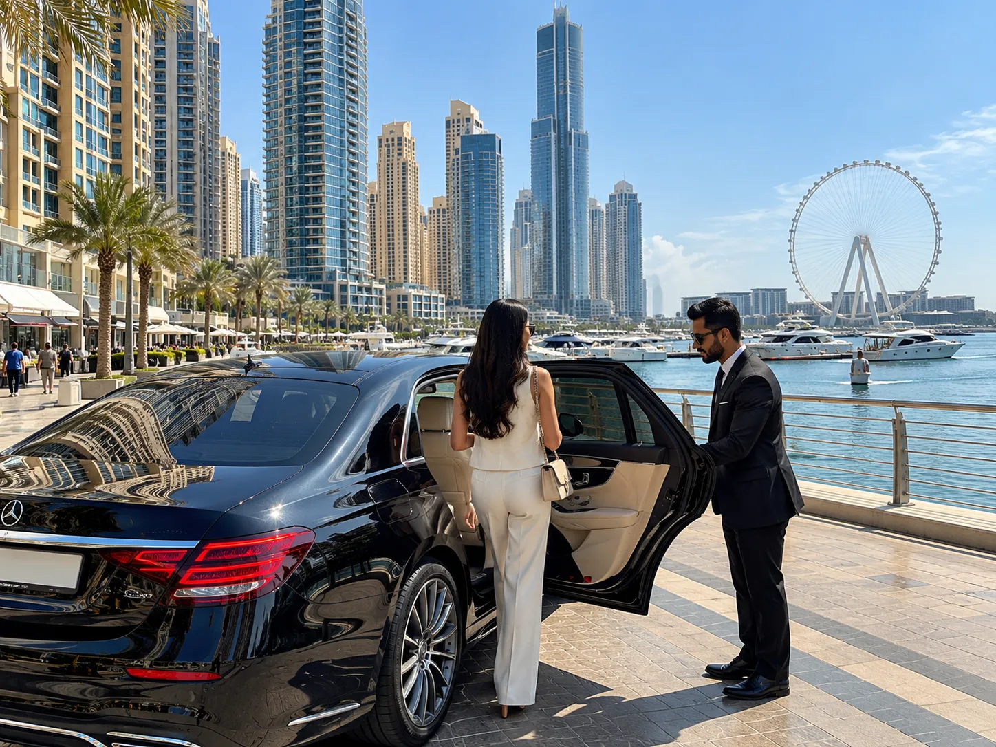 Dubai Marina Luxury Chauffeur Arrival